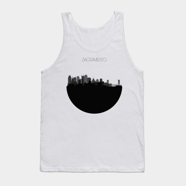 Sacramento Skyline V2 Tank Top by inspirowl